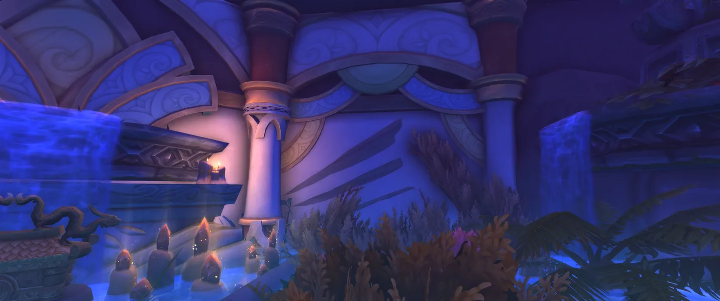 The wall is scratched...