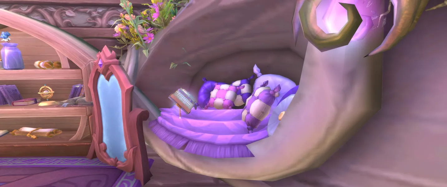 A very cozy nook turned into a bed